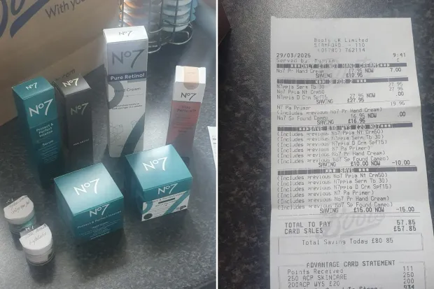 A woman shared how she picked all of this up for £57 when it should have been over £130