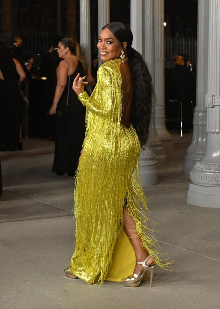 US actress Angela Bassett attends LACMA Art+Film Gala at the Los Angeles County Museum of Art (LACMA)