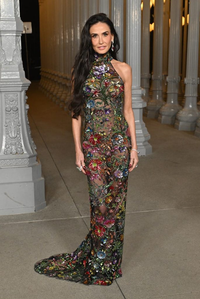 US actress Demi Moore attends LACMA Art+Film Gala at the Los Angeles County Museum of Art (LACMA)